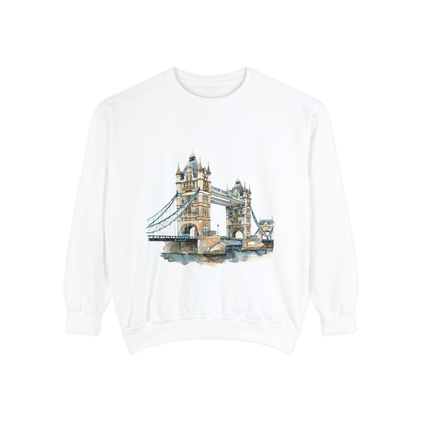 Unisex Garment-Dyed Sweatshirt - London Bridge