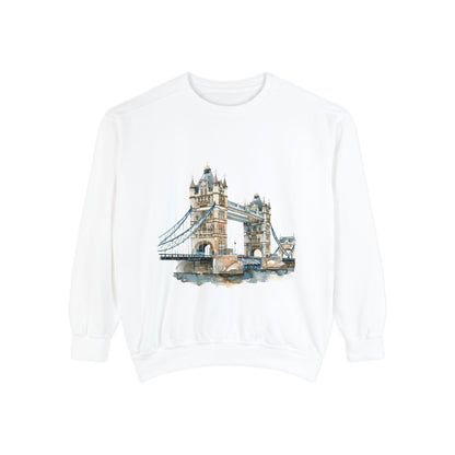 Unisex Garment-Dyed Sweatshirt - London Bridge