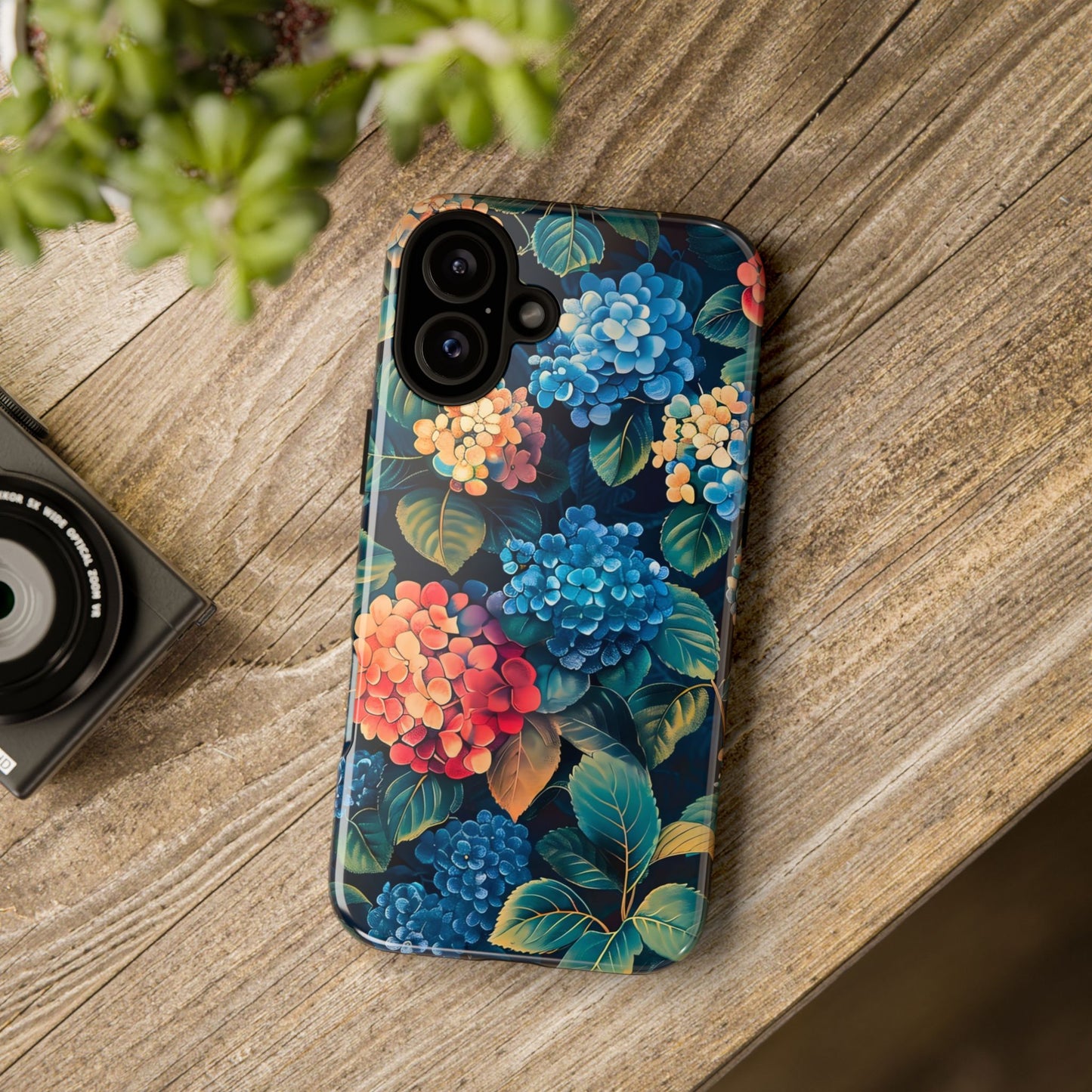 Floral Phone Case, Stylish Tough Case for Gardener Gift, Flower Lover Accessory, Pretty Floral Design, Protective Case
