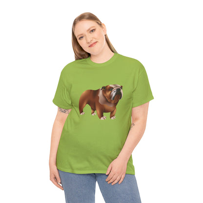 Adorable British Dog Relaxed Unisex Heavy Cotton T-Shirt