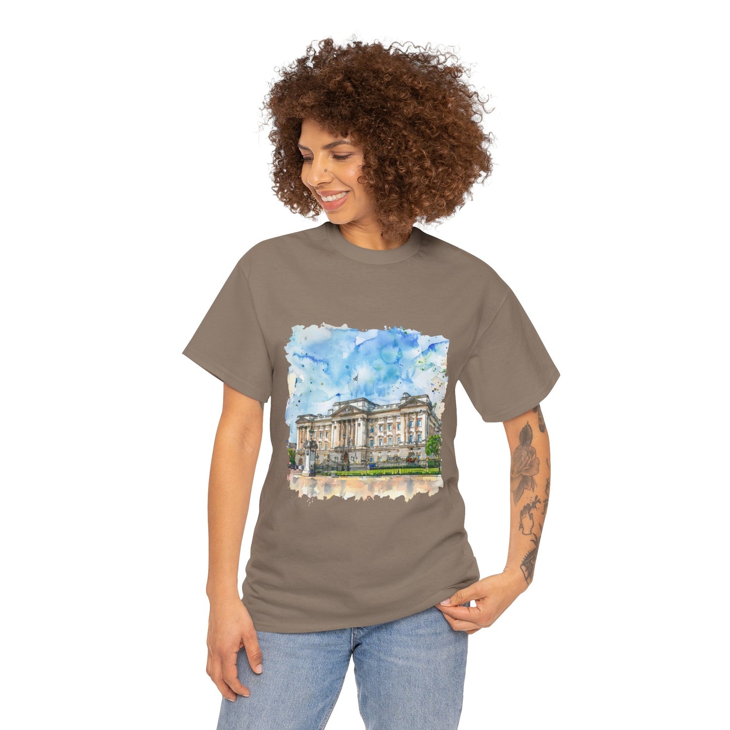 Unisex Heavy Cotton Tee - England Aesthetics - Embracing Classic British Charm and Style