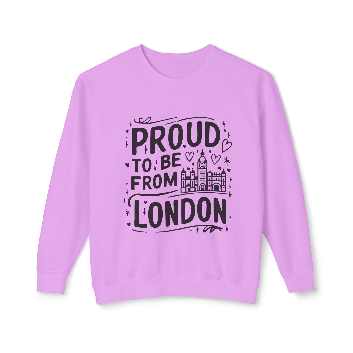 Unisex Lightweight Crewneck Sweatshirt - Proud To be From London