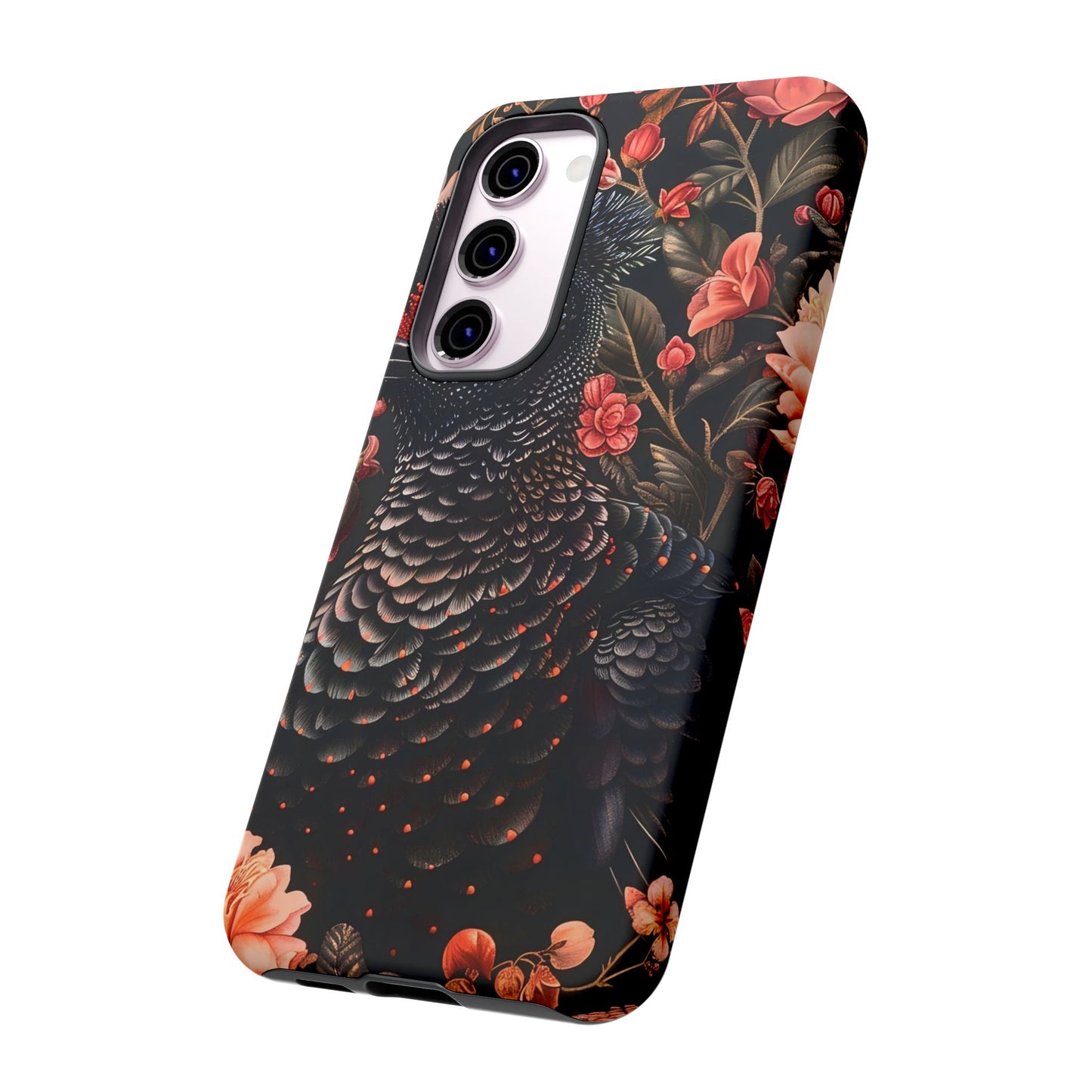 Tough Cases: Floral Design Phone Case, Stylish Protection for Your Phone, Unique Gift for Bird Lovers, Vibrant Floral Art, [...]