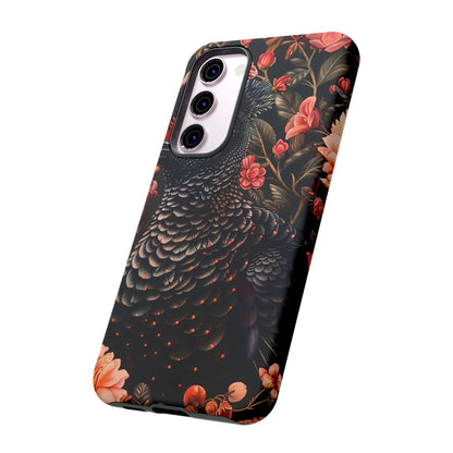 Tough Cases: Floral Design Phone Case, Stylish Protection for Your Phone, Unique Gift for Bird Lovers, Vibrant Floral Art, [...]