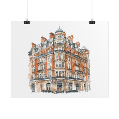 Elegant Architectural Rolled Posters, Art Prints for Home Decor, Gift for Housewarming, Wall Art for Living Room, Unique Art Decor