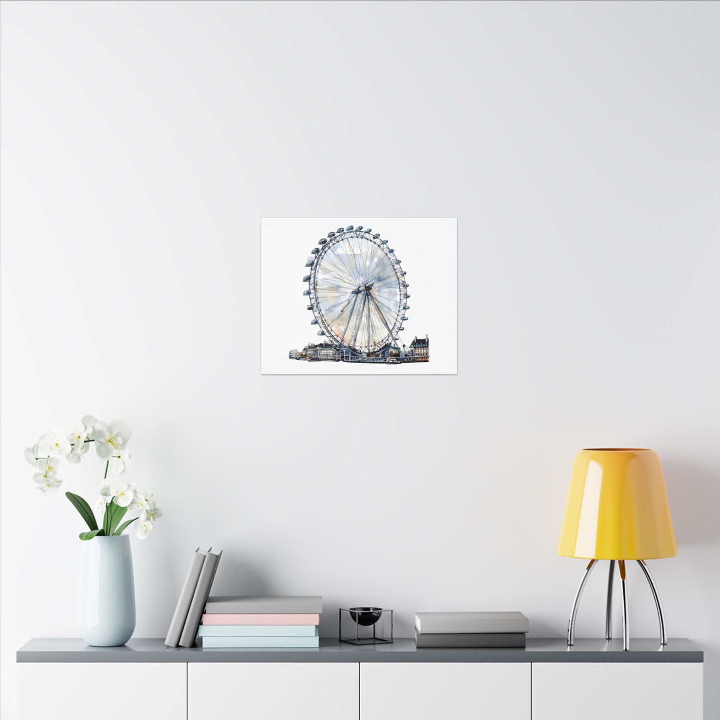 London Eye Canvas Print, Wall Art Decor, Travel Gift, Home Decoration, Unique Art Piece