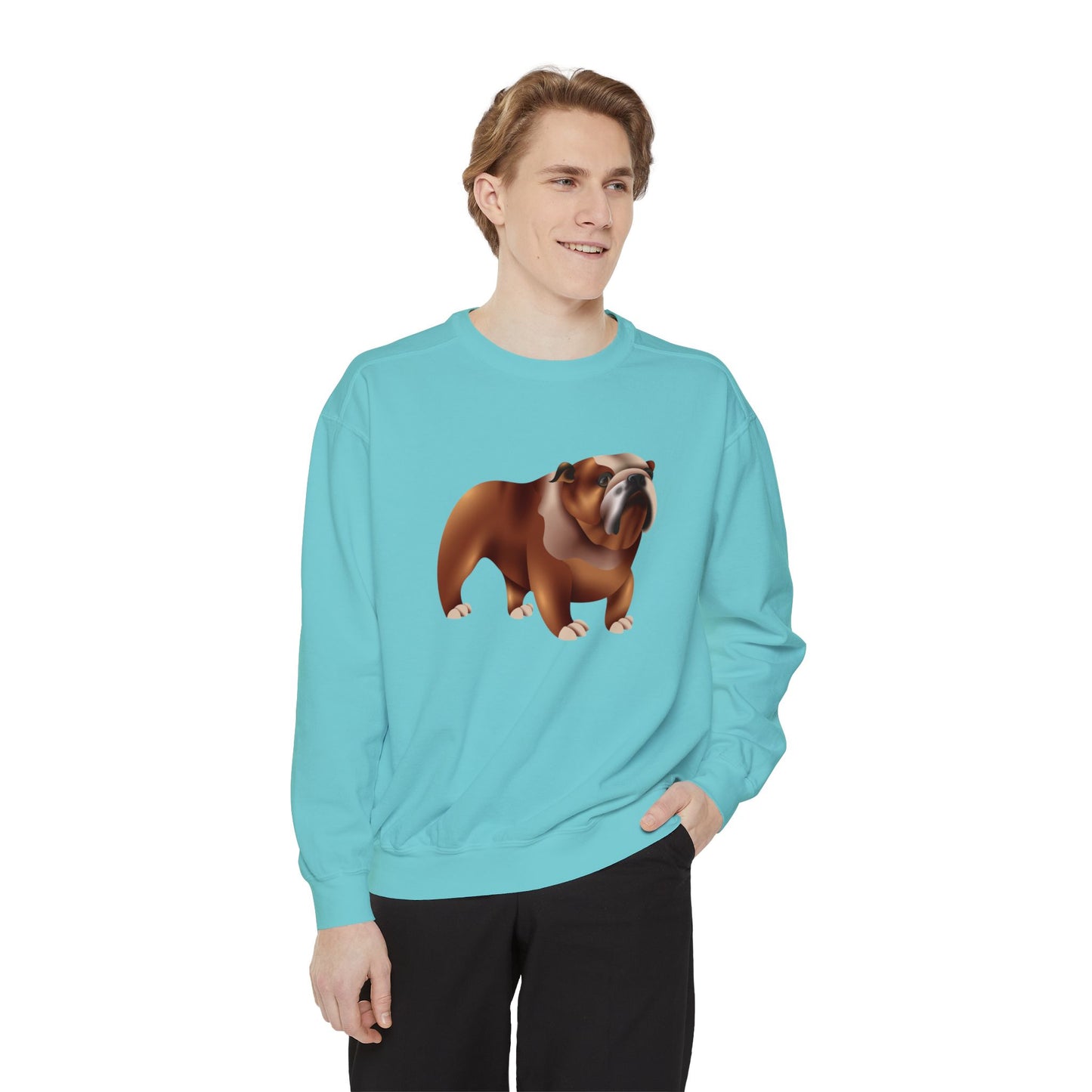 Unisex Garment-Dyed Sweatshirt All Day Wear - British Dog