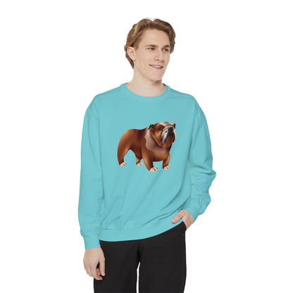 Unisex Garment-Dyed Sweatshirt All Day Wear - British Dog