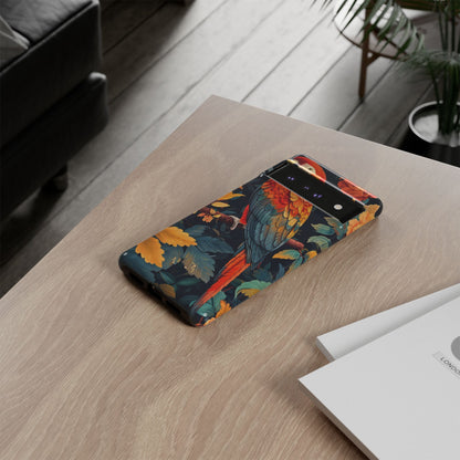 Vibrant Parrot Phone Case - Tough, Stylish, Nature-Inspired, Tropical, Wildlife, Perfect Gift, Summer Vibes