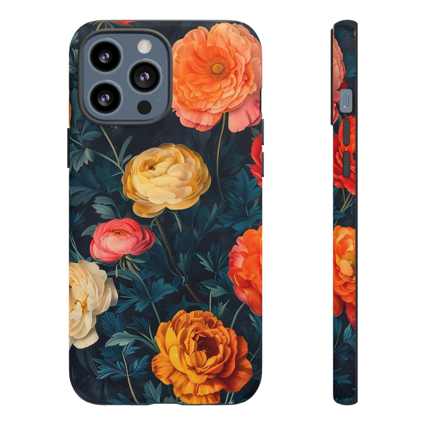 Floral Phone Case - Tough Cases, Stylish Protection, Gift for Flower Lovers, Customizable Cover, Floral Design Mobile Accessory