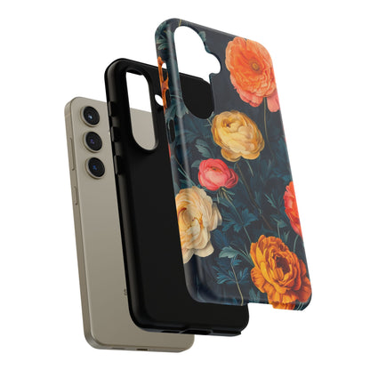 Floral Phone Case - Tough Cases, Stylish Protection, Gift for Flower Lovers, Customizable Cover, Floral Design Mobile Accessory