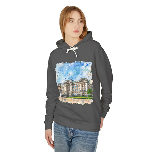 Unisex Lightweight Hooded Sweatshirt - Street London Aesthetics - Urban Charm and Classic City Vibes