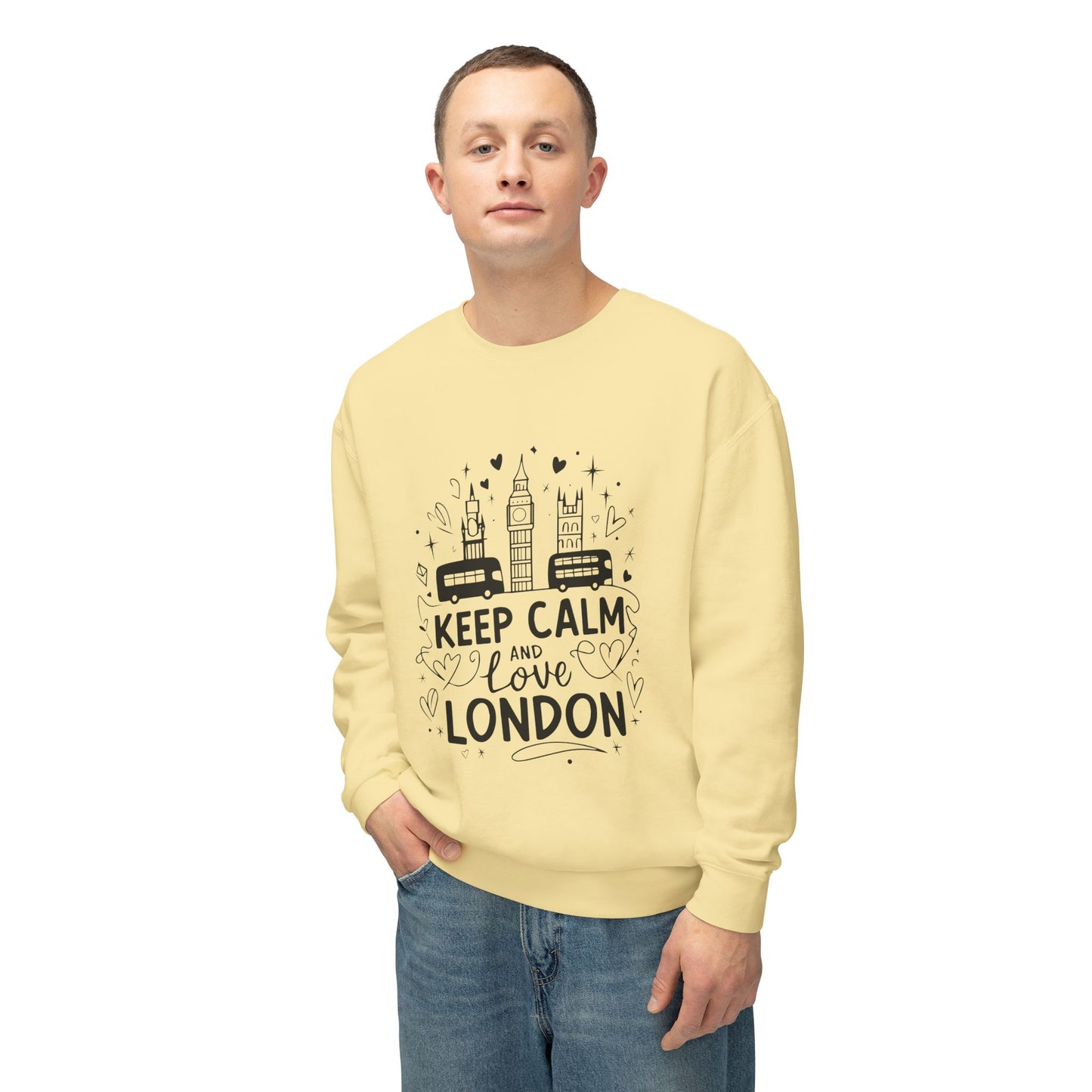 Unisex Lightweight Crewneck Sweatshirt - Love London