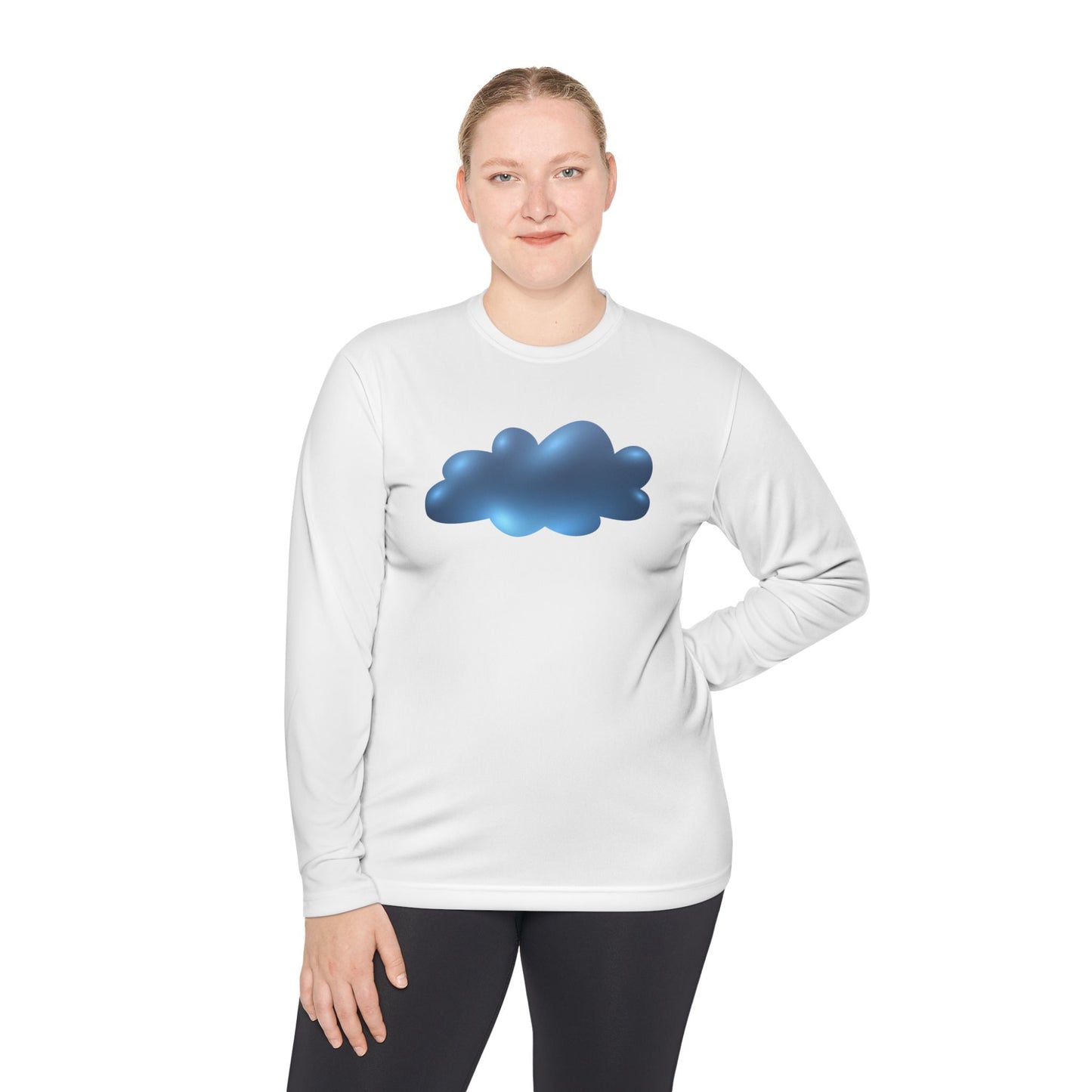 Unisex Lightweight Long Sleeve Tee - Serene Cloudscape - Dreamy Cloud Design
