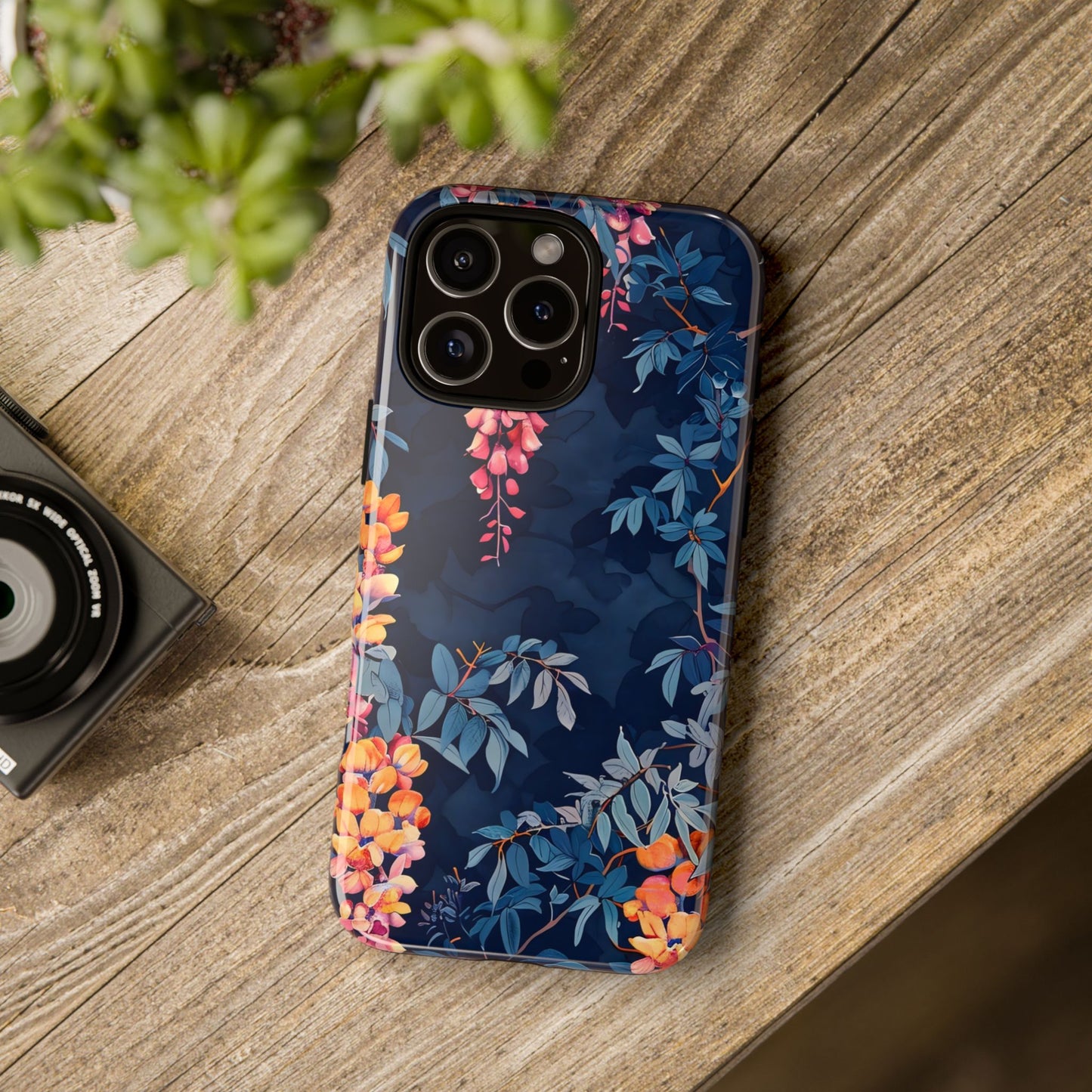 Floral iPhone Case, Tough Phone Cover, Gift for Her, Nature Lover Accessory, Spring Decor, Unique Floral Design