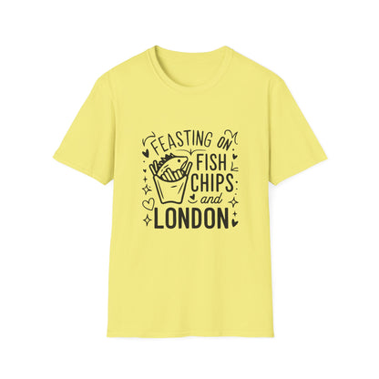 Fish Chips and London Unisex Softstyle T-Shirt