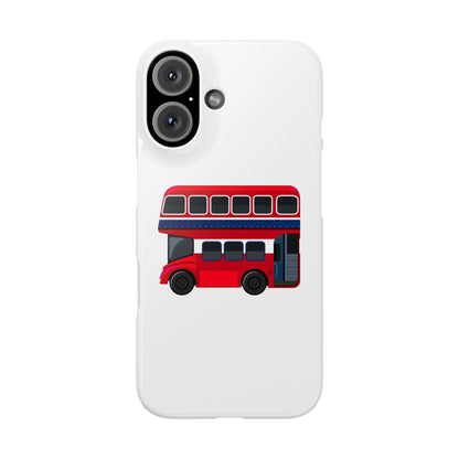 Charming Red Double-Decker Bus Phone Cases, Cute Phone Covers for Travelers, Gifts for London Lovers, Stylish Mobile Accessories, [...]