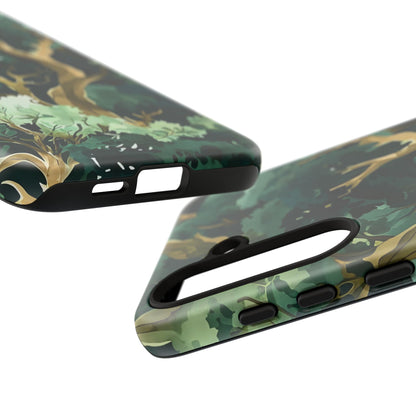 Forest Green Phone Case, Nature-Inspired Tough Cases, Eco-Friendly Gift, Outdoor Lover Accessory, Unique Phone Cover