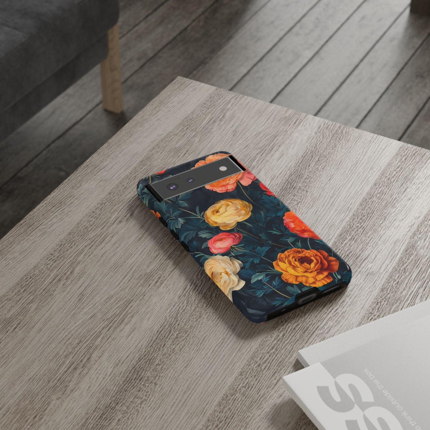 Floral Phone Case - Tough Cases, Stylish Protection, Gift for Flower Lovers, Customizable Cover, Floral Design Mobile Accessory