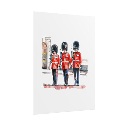London Guard Roll-Up Posters, British Soldier Art Prints, Home Decor, Travel Gifts, Wall Art for Various Occasions