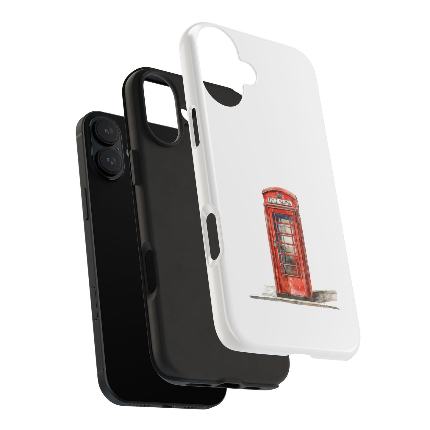 Vintage London Phone Booth Tough Phone Case - Durable and Stylish Protection