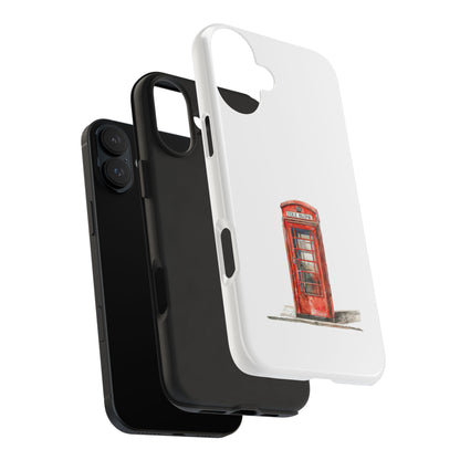 Vintage London Phone Booth Tough Phone Case - Durable and Stylish Protection
