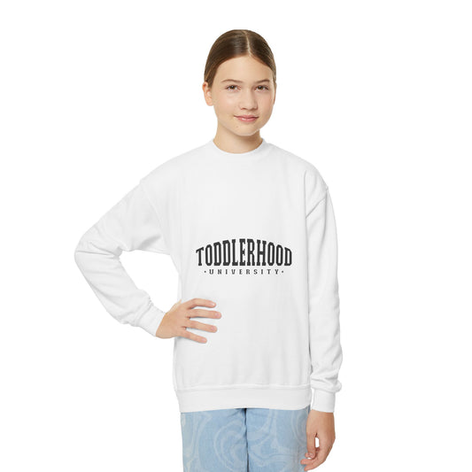 Toddlerhood University Youth Crewneck Sweatshirt - Cozy and Fun Gift for Kids