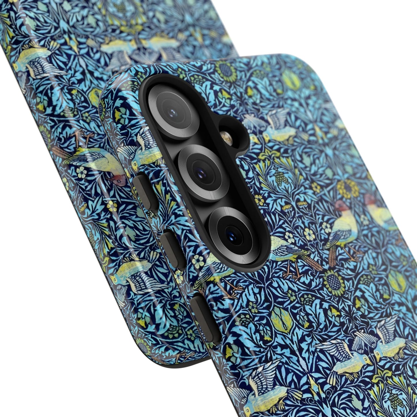 Bird and Floral Pattern Phone Case, Tough Cases, Gift for Nature Lovers, Eco-friendly, Custom Phone Accessories, All-Occasion