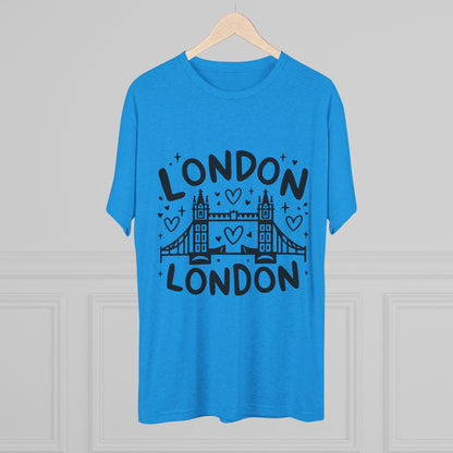 London Vibes Stylish Unisex Tri-Blend Crew Tee