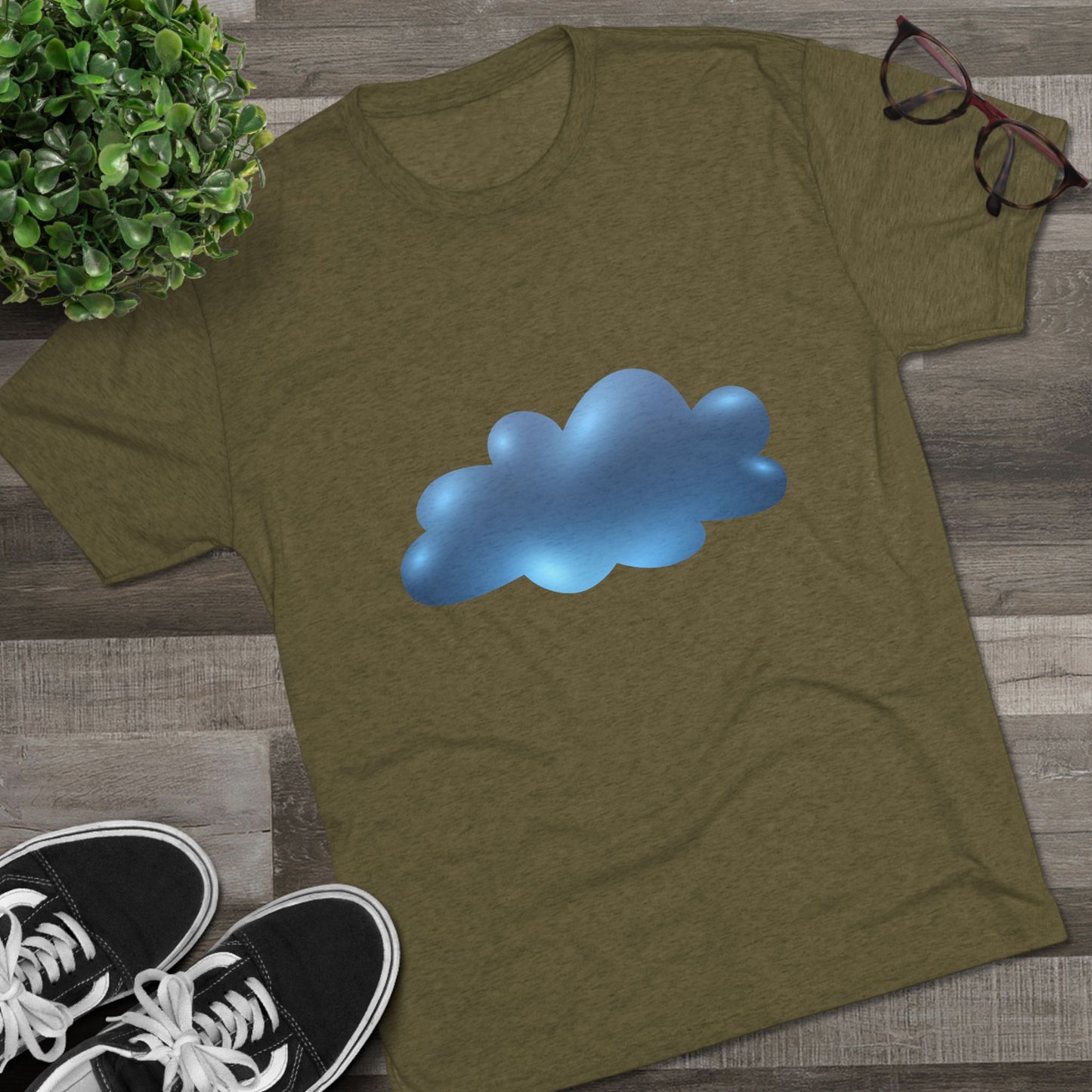 Serene Cloudscape - Dreamy Cloud Classy Unisex Tri-Blend Crew Tee