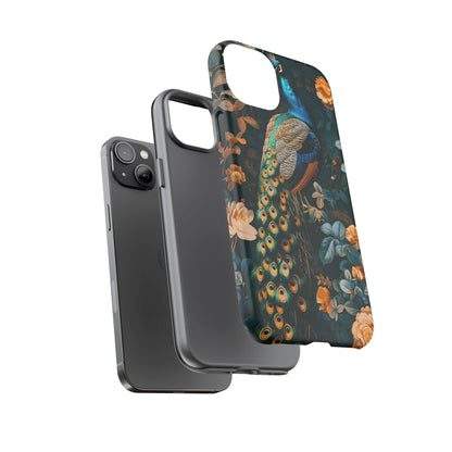 Peacock Phone Case - Elegant Floral Design, Tough Case for Protection, Unique Gift for Nature Lovers, Stylish Accessory, Eco-Friendly
