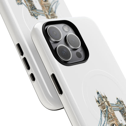 Tough Magnetic Phone Cases with Tower Bridge Design, Durable, Stylish, Unique Gift for Travelers, Perfect for Everyday Use