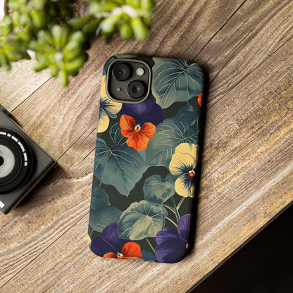 Tough Cases Floral iPhone Case, Tough Phone Cover, Stylish Floral Design, Gift for Her, Summer Vibe, Durable Protective Case