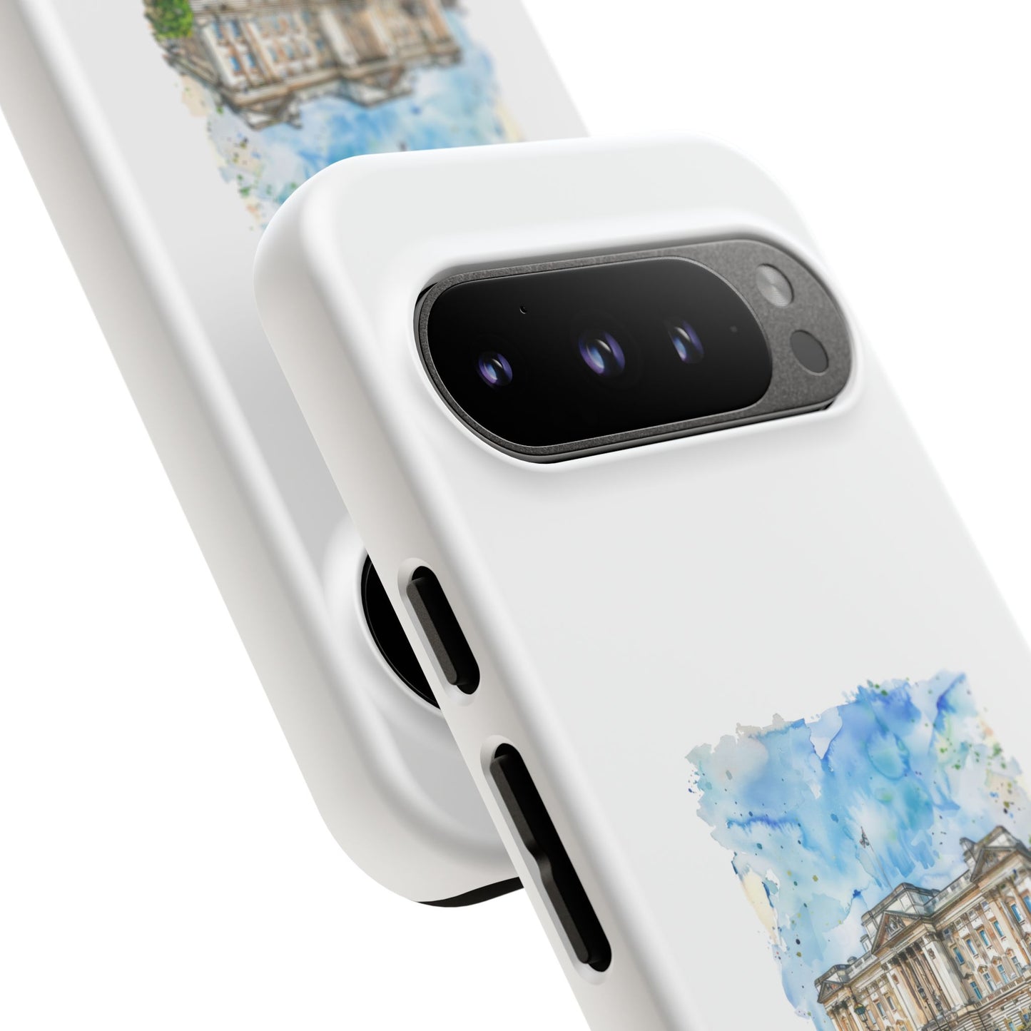 Artistic Phone Case - Watercolor Architecture Design