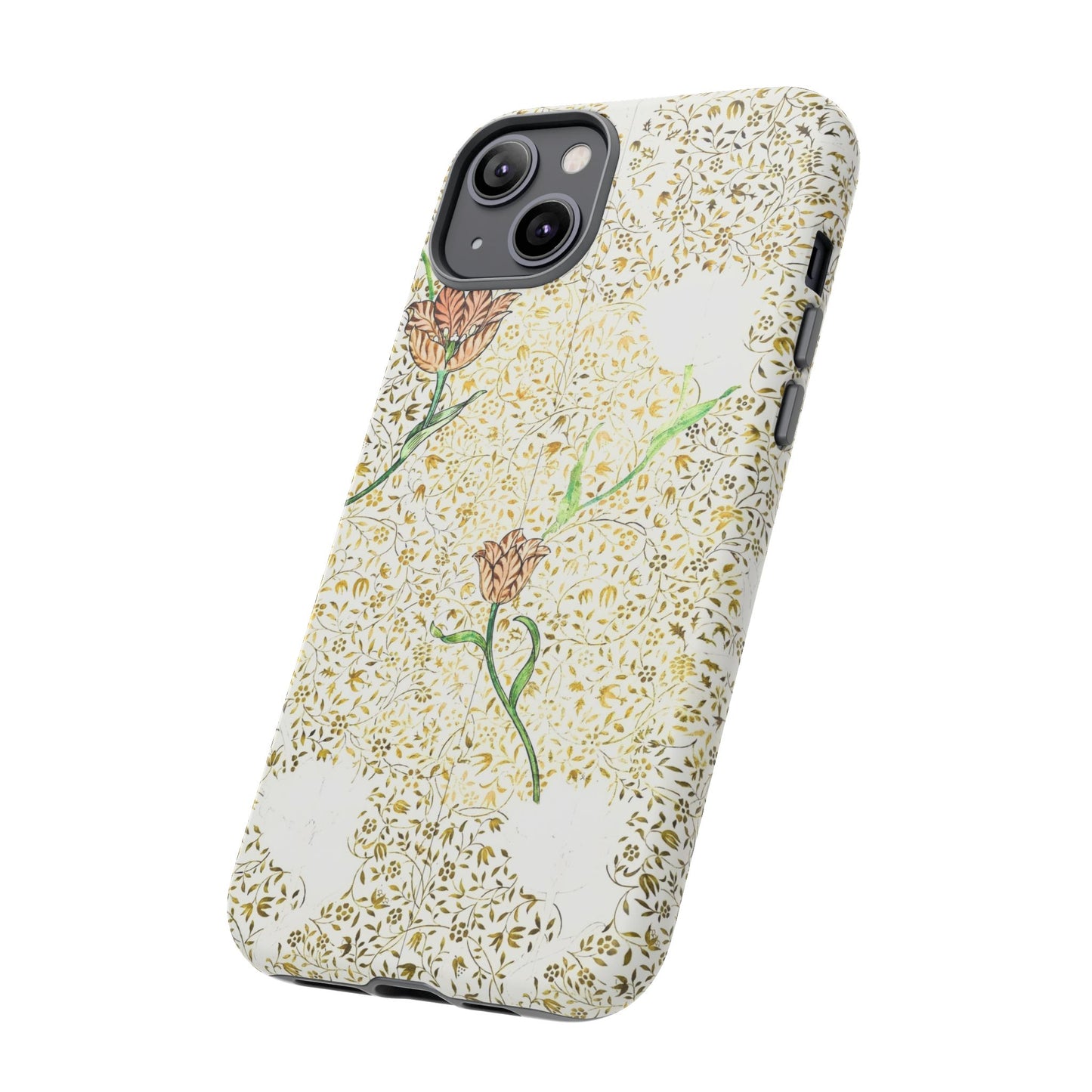 Elegant Floral Phone Case, Tough Cases for iPhone, Stylish Smartphone Cover, Protection with Floral Art, Unique Gift for Her