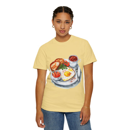 Unisex Garment-Dyed T-shirt - Hearty & Wholesome - Classic British Cuisin