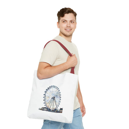 Stylish London Eye Tote Bag - Perfect for Shopping, Travel, or Gifts, Eco-Friendly Shopping Bag, Canvas Carryall, Unique Souvenir