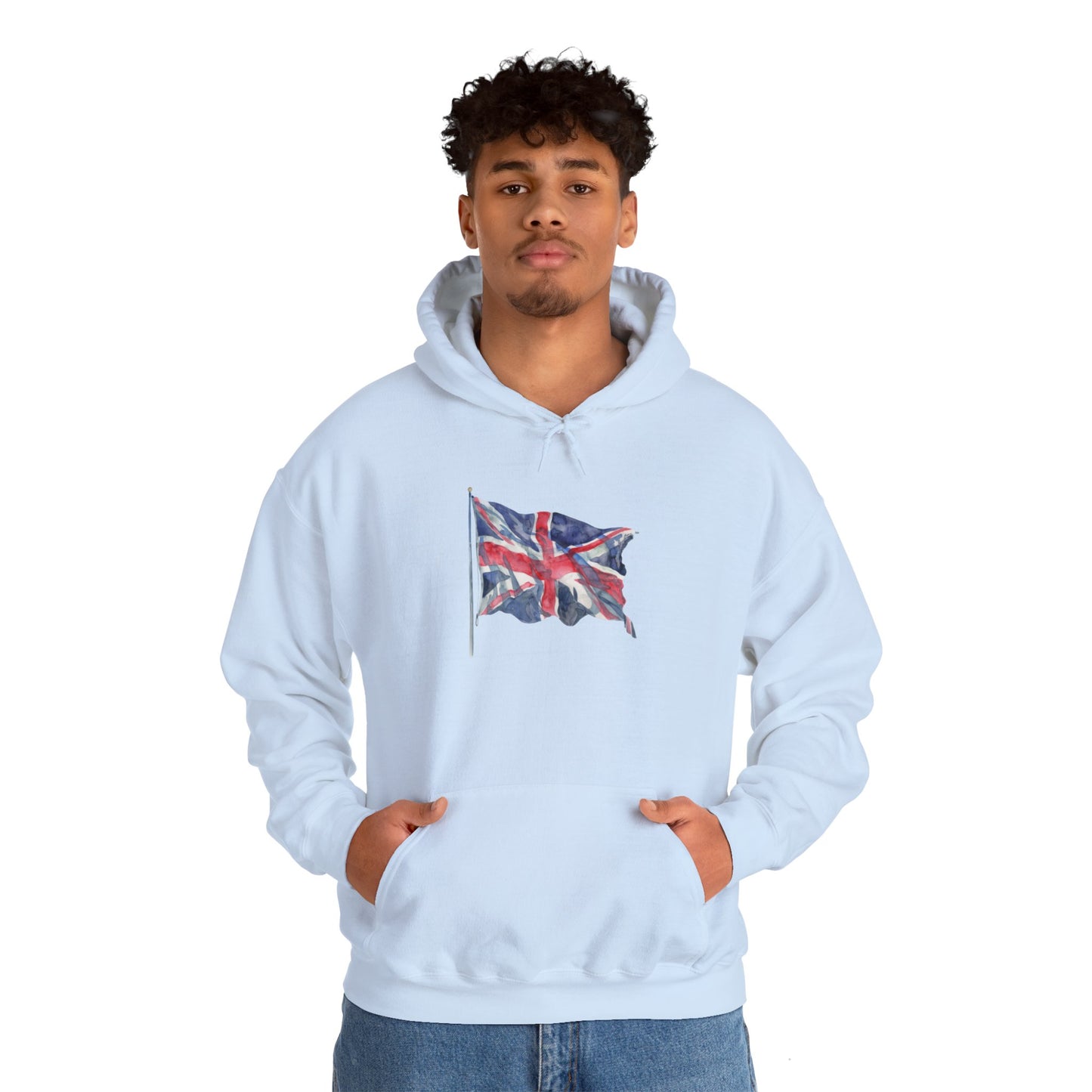 Unisex Heavy Blend™ Hooded Sweatshirt - Union Jack Pride: UK Flag Design