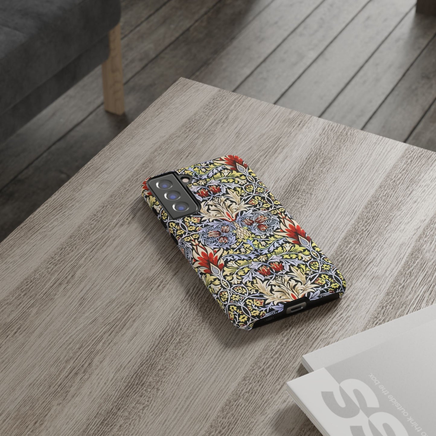 Stylish Phone Case - Floral Design, Tough Cases, Gift for Her, Phone Accessories, Trendy Tech, Unique Cell Phone Cover