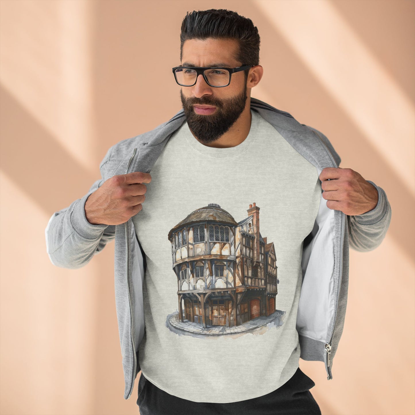 Unisex Crewneck Sweatshirt - London Pub Interior British Tavern