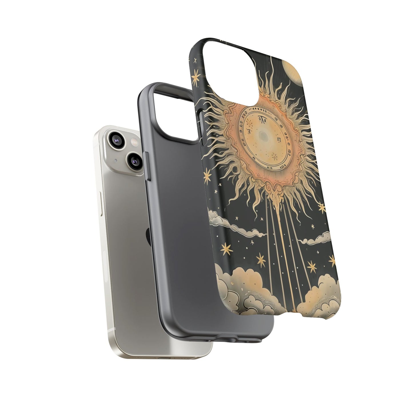 Celestial Phone Case, Tough Cases for Astrology Lovers, Cosmic Design, Gift for Astronomers, Unique Phone Accessories