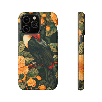 Tropical Toucan Phone Case, Exotic Bird Cover, Nature Lover Gift, Eco-Friendly Design, Customizable Tech Accessory