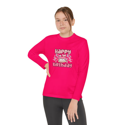 Birthday Celebration Long Sleeve Tee for Kids - Happy Birthday Design