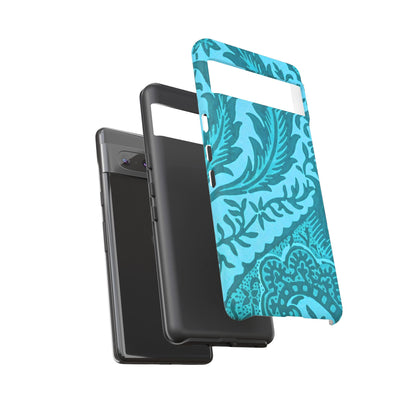 Protective Phone Case with Elegant Teal Design, Tough Cases, Floral Phone Cover, Stylish Smartphone Protection, Gifts for Her, Trendy [...]