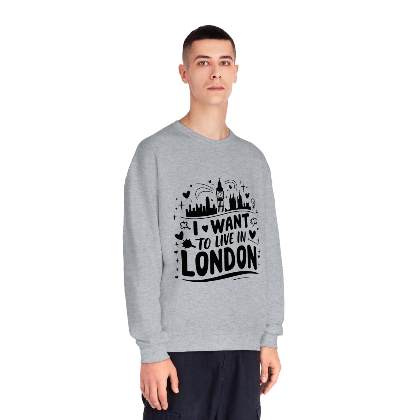Unisex NuBlend® Crewneck Sweatshirt - I want to live in London