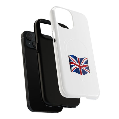 Durable Magnetic Phone Case, UK Flag Design, Protective Cover for iPhone, Stylish Gift for Travelers, Customizable Design