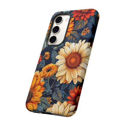 Floral Tough Phone Case | Sunflower Design, iPhone Cover, Protective Case, Gifts for Her, Floral Phone Accessory