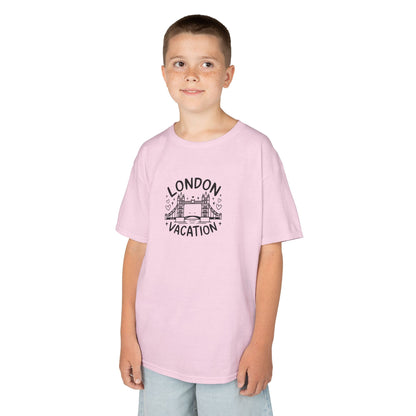 Kids Tee -  London Vacation - Fun Travel-Inspired Cotton Shirt