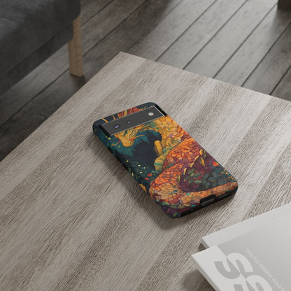 Dragon Art Phone Case, Tough Phone Cover, Fantasy Gift, Unique Mobile Accessory, Dragon Lover Gift, Stylish Protection