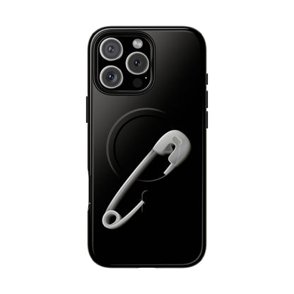 Tough Magnetic Phone Case featuring Safety Pin Design, Stylish Protector for iPhone, Unique Gifts for Friends, Trendy Mobile Cover, [...]